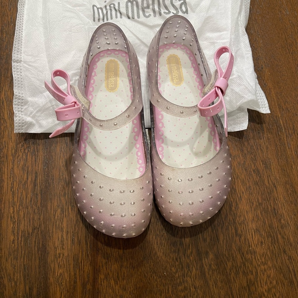Mini Melissa Kids' Pink and Silver Dress Shoes